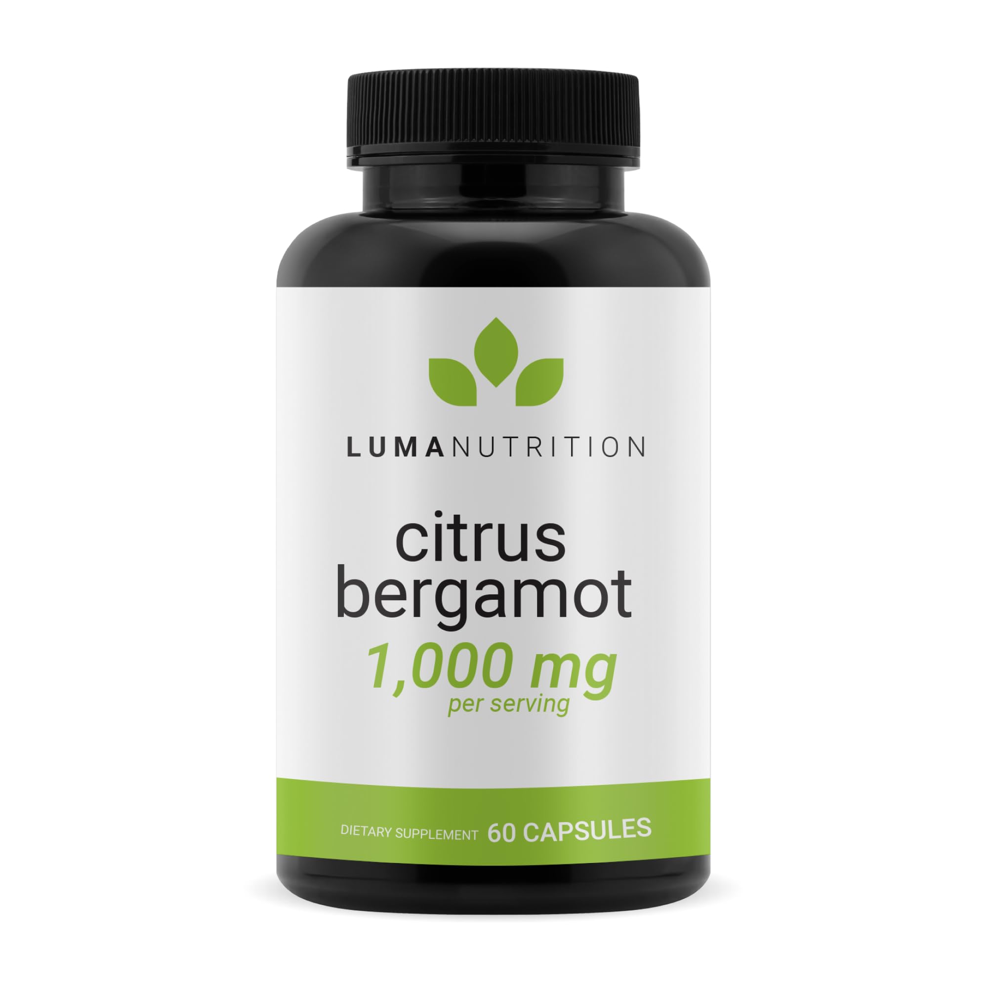 Luma Nutrition Citrus Bergamot 1000mg Per Serving - Citrus Bergamot Supplement - Heart Health Support - Made in the USA - Veteran Owned - 60 Capsules, 30 Servings Luma Nutrition Au supplements