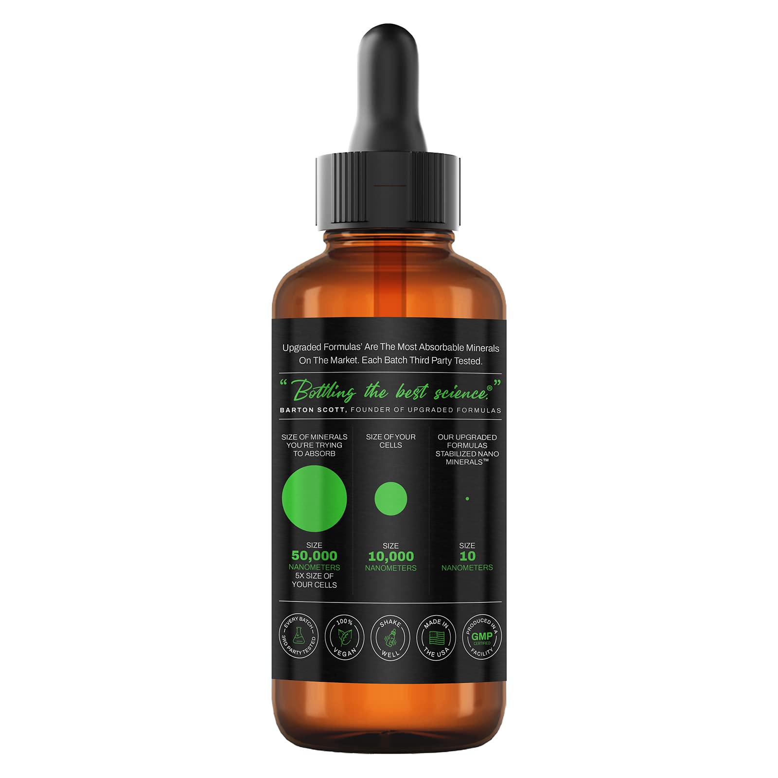 Upgraded Formulas Upgraded Charge Optimal Electrolyte Blend with Liquid Nano Minerals Dietary Supplement, 4 Fluid Ounces Upgraded Formulas Au supplements