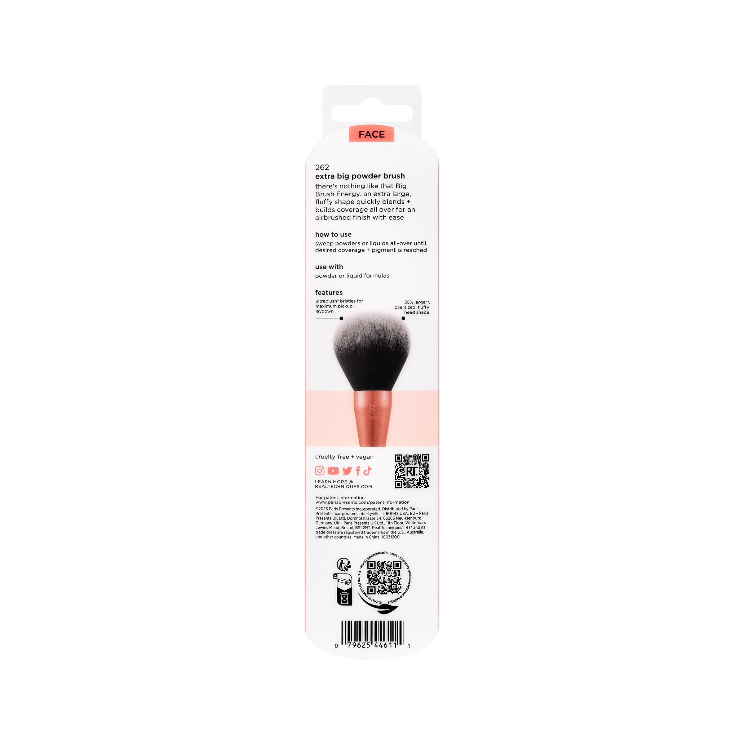 Real Techniques Extra Big Powder Brush, Large Makeup Brush For Powder, Fluffy Head For All-Over Setting, XL Oversized Brush For Quick Application, Cruelty-Free, Synthetic Bristles, 1 Count Real Techniques Au supplements