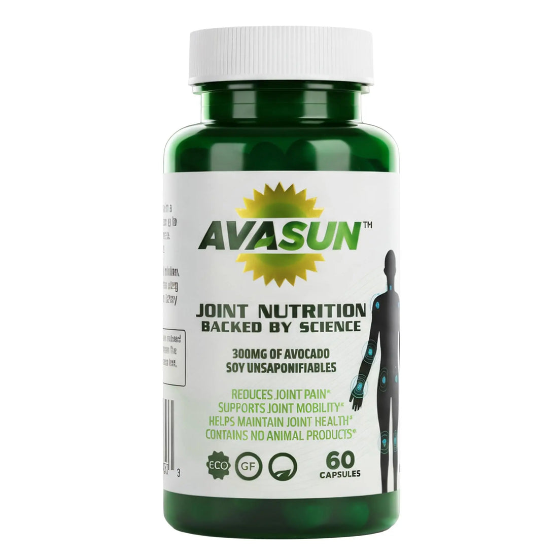 ASU Joint Support Supplement – 300mg Avocado Soy Unsaponifiables for Joint Comfort, Mobility & Cartilage Health, Clinically Studied, Plant-Based, Non-GMO, Gluten-Free, 60 Capsules (2 Month Supply) AvaSun uk supplements