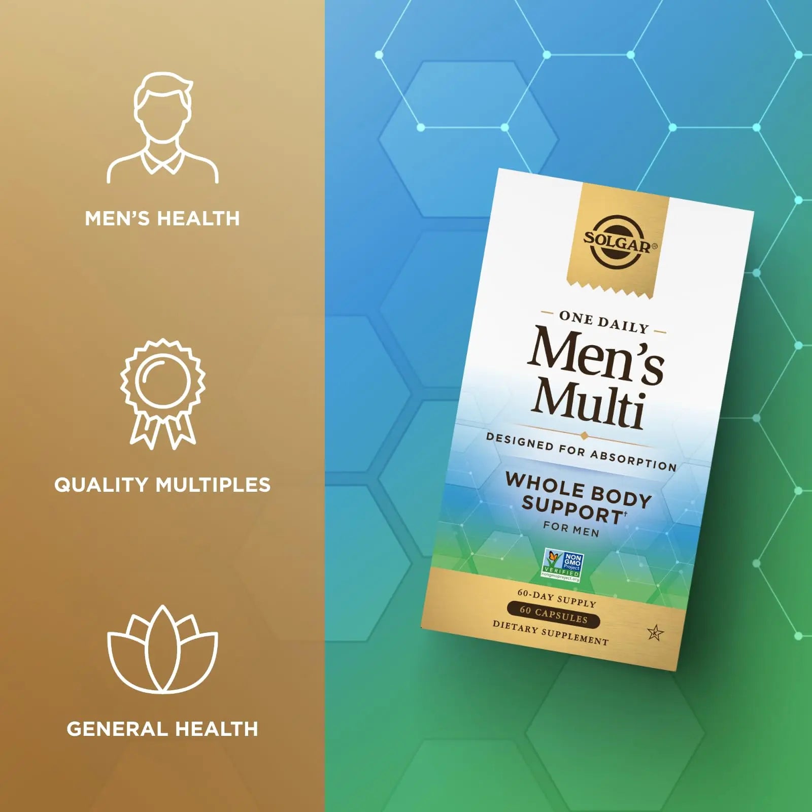 SOLGAR One a Day Women & Mens Bundle:Daily Women's Multi Whole Body Support, 60 Servings + Daily Men's Multivitamin Whole Body Support Supplement, 60 Servings SOLGAR Au supplements