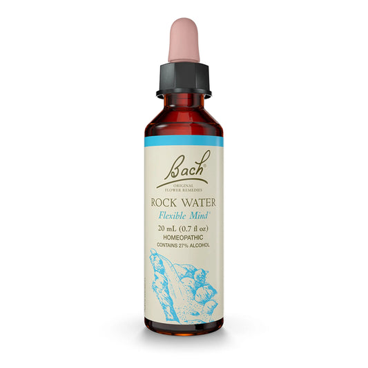 Bach Original Flower Remedies, Rock Water for Flexibility, Natural Homeopathic Flower Essence BachAU supplements