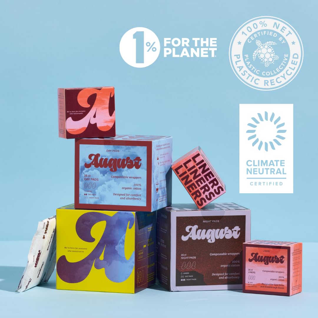 August Organic Cotton Tampons, Super tampons, BPA Free Long Applicators, Non-Toxic Organic August Au supplements