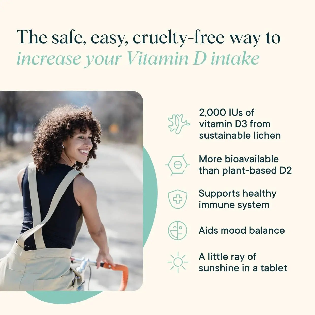 Ora Organic Vitamin D3 2000IU - Vegan Vitamin D Chewables from Lichen for Bone Health, Immune Support, & Mood | Maximum Absorption - 1 Month Supply, 30 Vegan Chewable Vanilla Tablets Ora Organic Au supplements