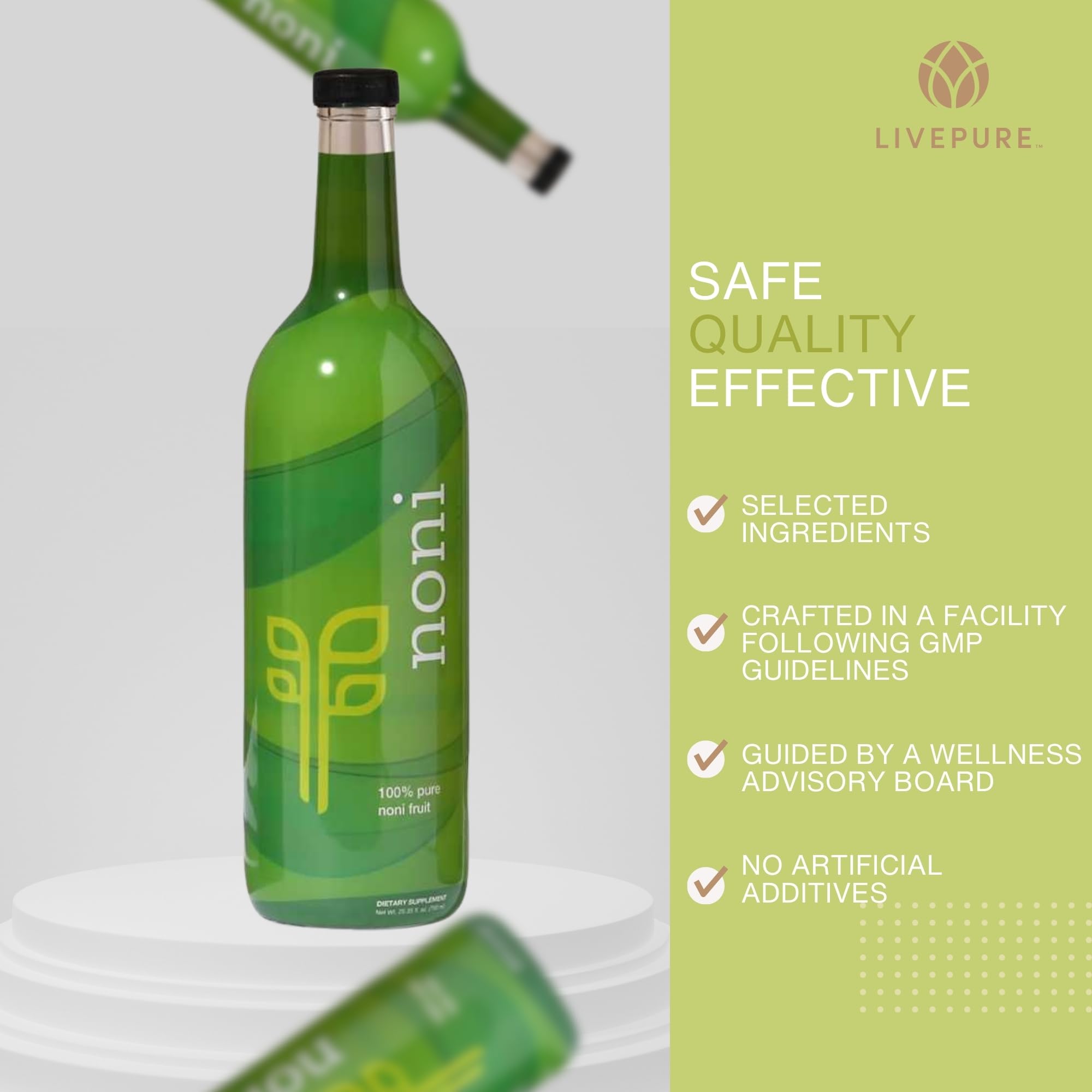 PURE Noni (750ml) - Tropical Tradition for Immune Support and Healthy Living Morinda Citrifolia - No Additives, No Fillers. Unleash The Antioxidant Power, Minerals, and Vitamins of Noni. PURE Au supplements