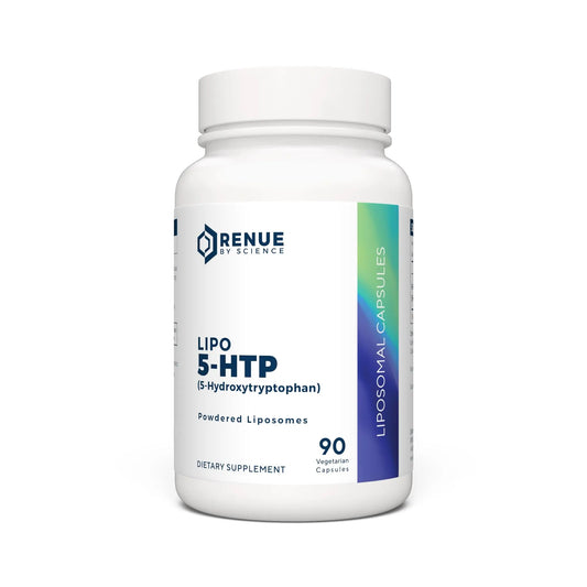 Renue By Science 5HTP | Liposomal 5 HTP Supplement | 90 5-HTP Capsules - 75mg 5-hydroxytryptophan per Serving | Amino Acid Supplement | Non-GMO | Made in The USA & Third-Party Tested Renue By ScienceAU supplements