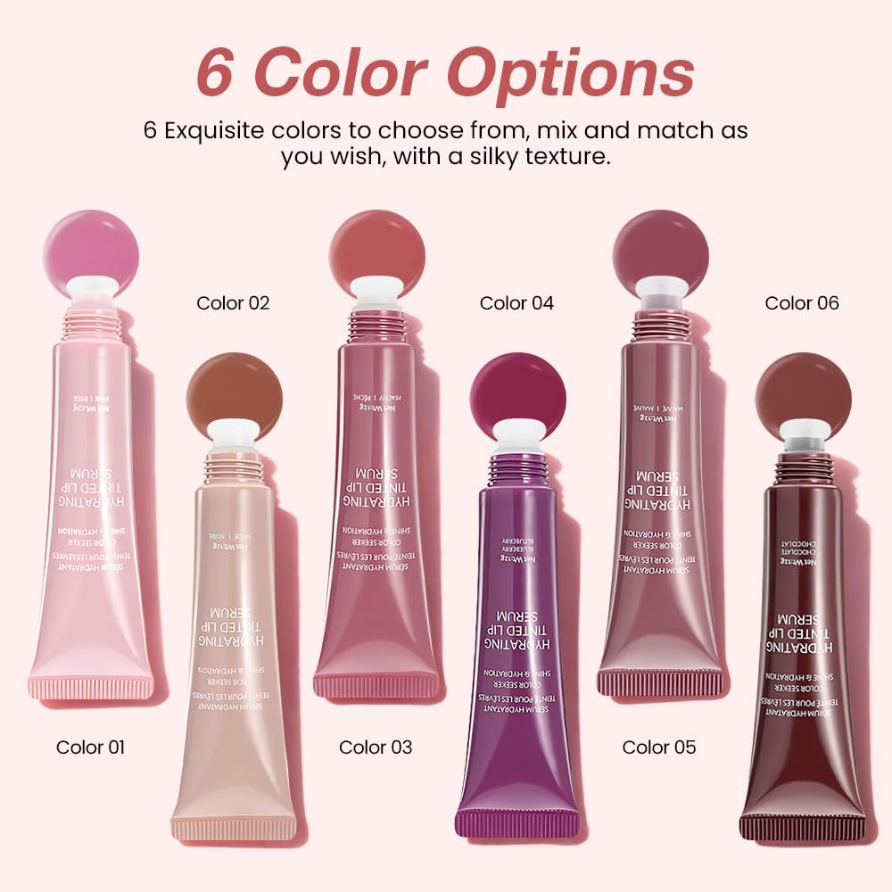FeiCuiYun Lip Tinted Glowy Balm Hydrating Tinted Lip Serum Lip Gloss, Ultra-Hydrating Natural Vegan Lip Balm, Sheer-Tinted Shine & Hydration, Soothes & Softens Dry Lips Skincare (Light Pink) FeiCuiYun Au supplements