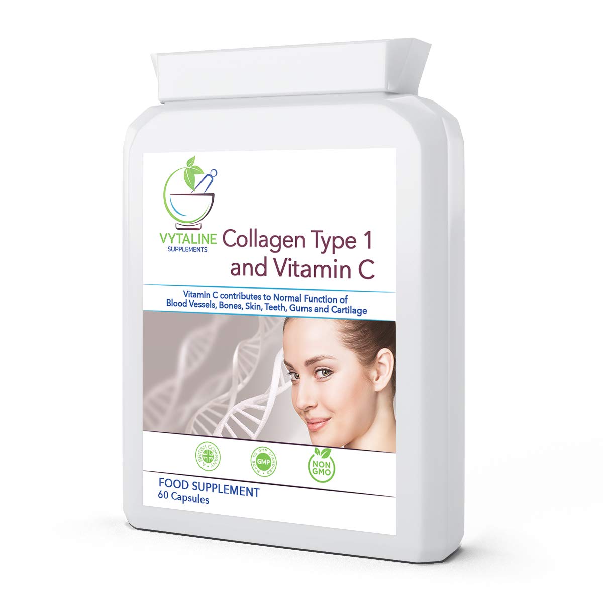 Marine Collagen Supplement for Women with Vitamin C - High Strength 600mg of Pure Hyaluronic VYTALINE Au supplements