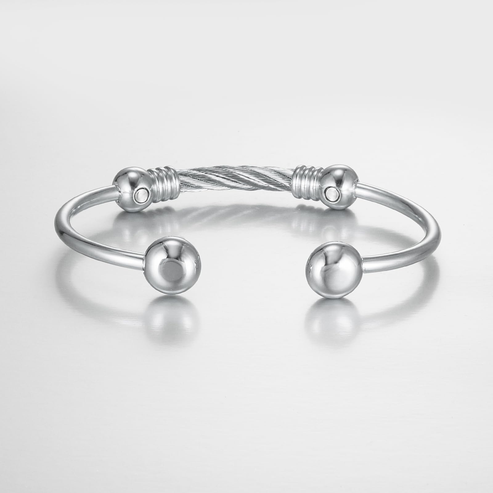 EnerMagiX Magnetic Bracelet for Women for Arthritis and Joint,Twisted Cable Stainless Steel Bangle EnerMagiX Au supplements