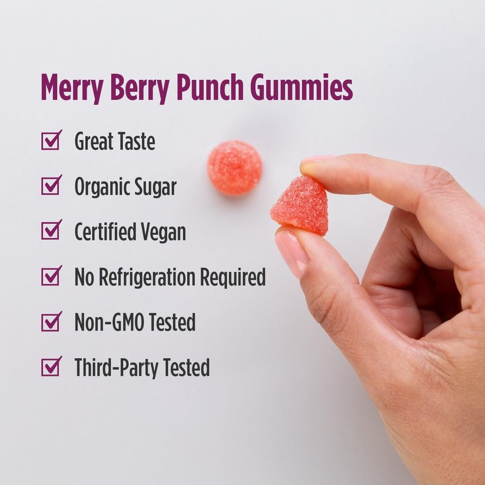 Nordic Naturals Kids Nordic Flora Probiotic Gummies, Merry Berry Punch - 60 Gummies - 1.5 Billion CFU & Prebiotic Fiber - Non-GMO, Vegan - 30 Servings Nordic Naturals Au supplements