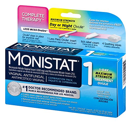 Monistat Combination Pack with 1-Ovule Insert with Applicator and External Cream Monistat Au supplements