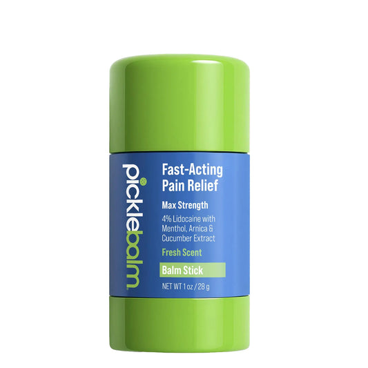PickleBalm Pickleball In-Game Muscle Pain Relief Balm Stick with 4% Lidocaine, Arnica, Menthol, Cucumber Seed Extract for Shoulders, Knees, Wrists, and More, 1oz Stick PickleBalmAU supplements