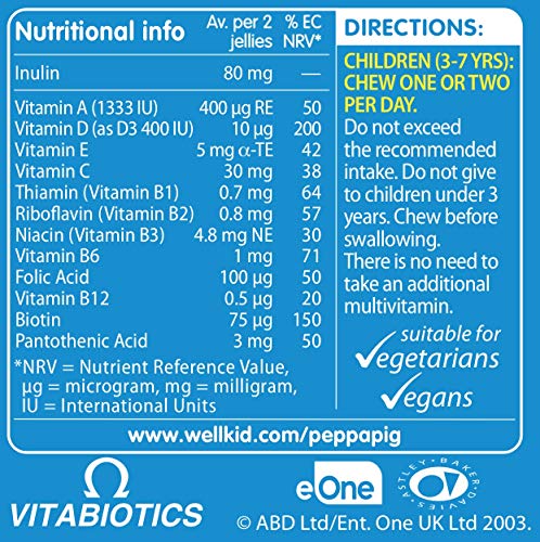 Wellkid Peppa Pig Chewable Gummy Vitamins by Vitabiotics - UK's No. 1 Vitamin Company Wellkid Au supplements