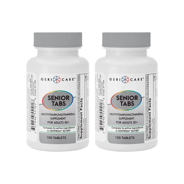 GeriCare Senior Tab 50+ Multivitamin and Minerals Tablets - Immune Support - Age-Defying Nutrition, 100 Count (Pack of 2) GeriCare Au supplements