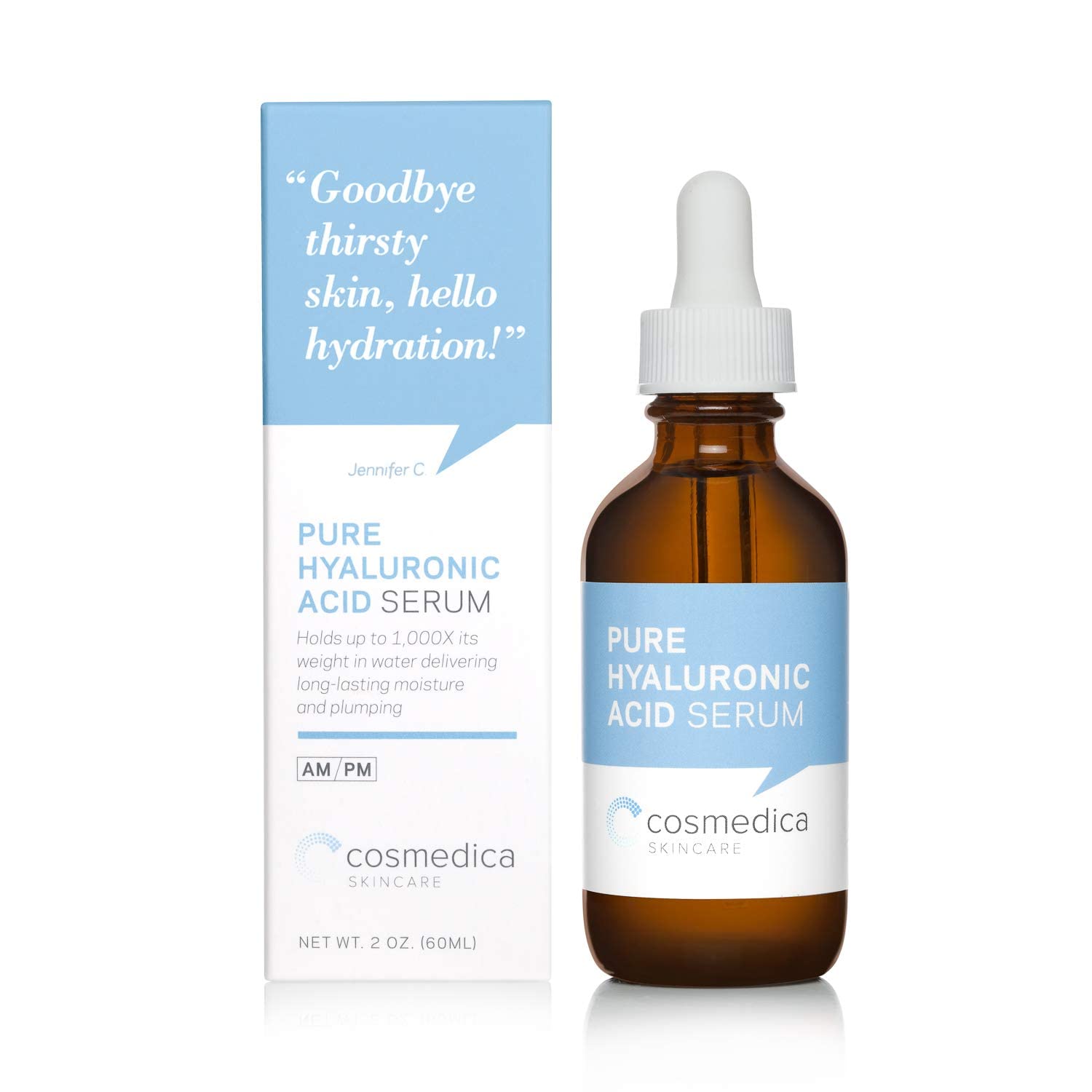 Hyaluronic Acid Serum for Skin 100% Pure Anti Aging Serum Intense Hydration Cosmedica Skincare Au supplements