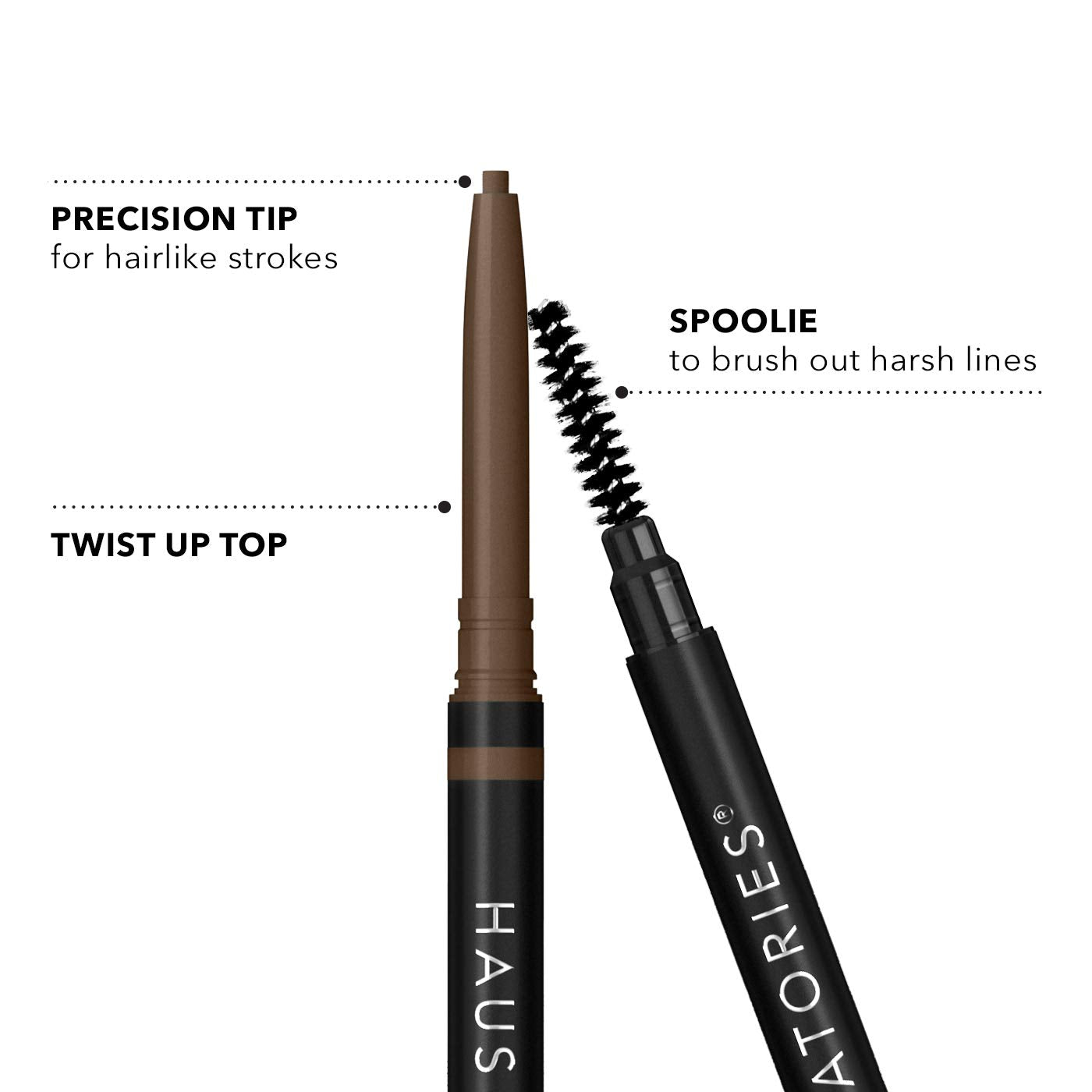 HAUS LABORATORIES by Lady Gaga: THE EDGE MICRO-TIP PRECISION BROW PENCIL, Medium Brown Haus Laboratories Au supplements