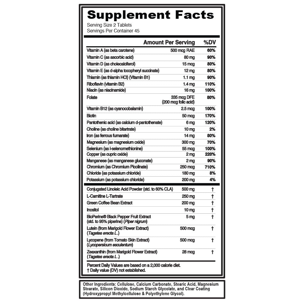 Evlution Nutrition VitaLean - Vitamins + Weight Loss Support - Key Vitamin + Core Antioxidant Support - Daily Nutrient & Weight Management Support - Bone, Eye & Immune Support - 45 Servings Evlution Au supplements