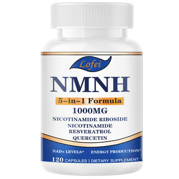 NMNH (Dihydronicotinamide Mononucleotide),NMNH Supplement 1000mg Pure Nicotinamide Mononucleotide Boosts NAD+ Levels, NAD Supplement,for Energy,Immune,Non-GMO, Gluten Free,120 Capsules Lofei Au supplements