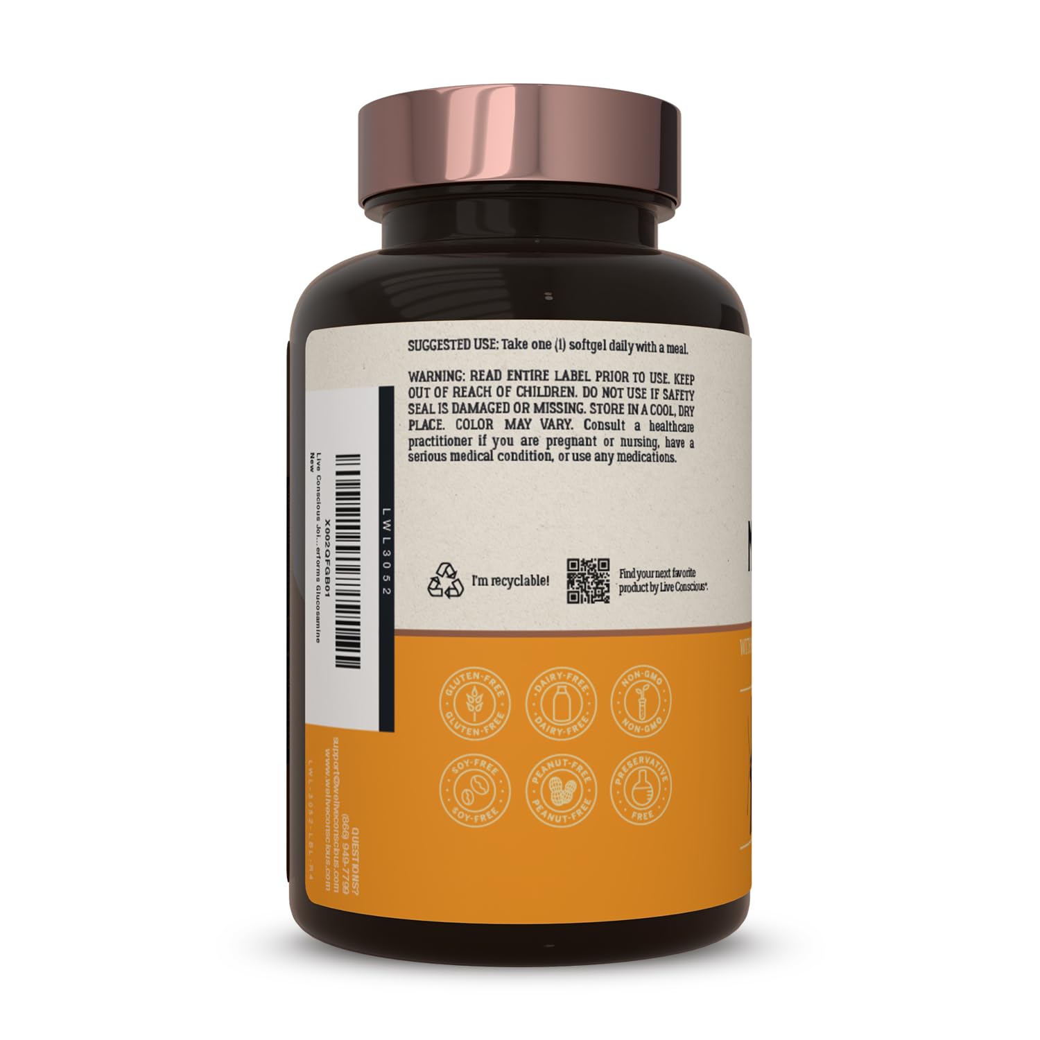 Live Conscious Joint Health Supplement - MoveWell Plus Antarctic Krill Oil, Natural Astaxanthin and Hyaluronic Acid | Outperforms Glucosamine (2 Pack) Live Conscious Au supplements
