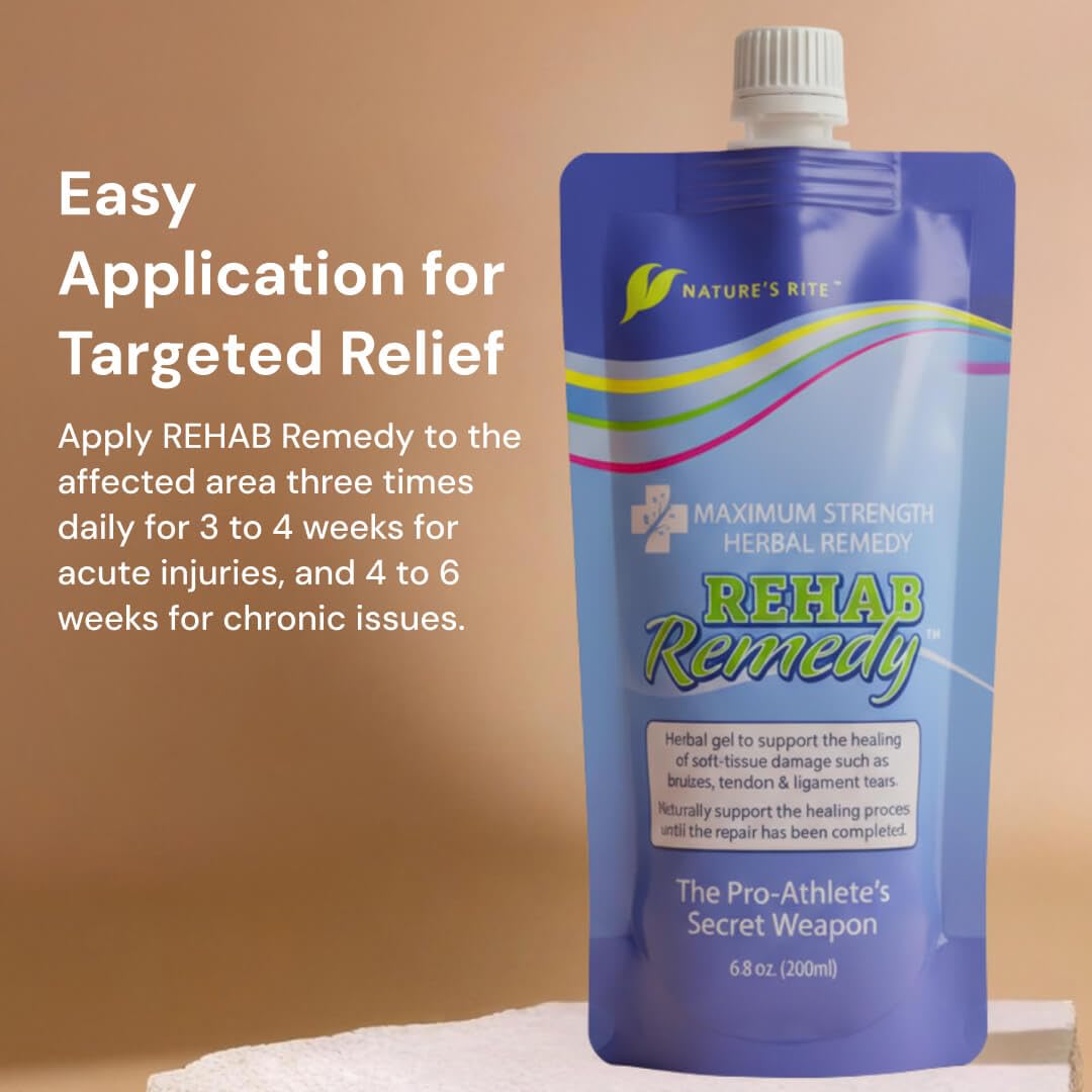 Nature's Rite Rehab Remedy Gel, 6.8 OZ (200ML), Soothing, Fast Acting, Non-Greasy Muscle Relief with Natural Ingredients Nature's Rite Au supplements
