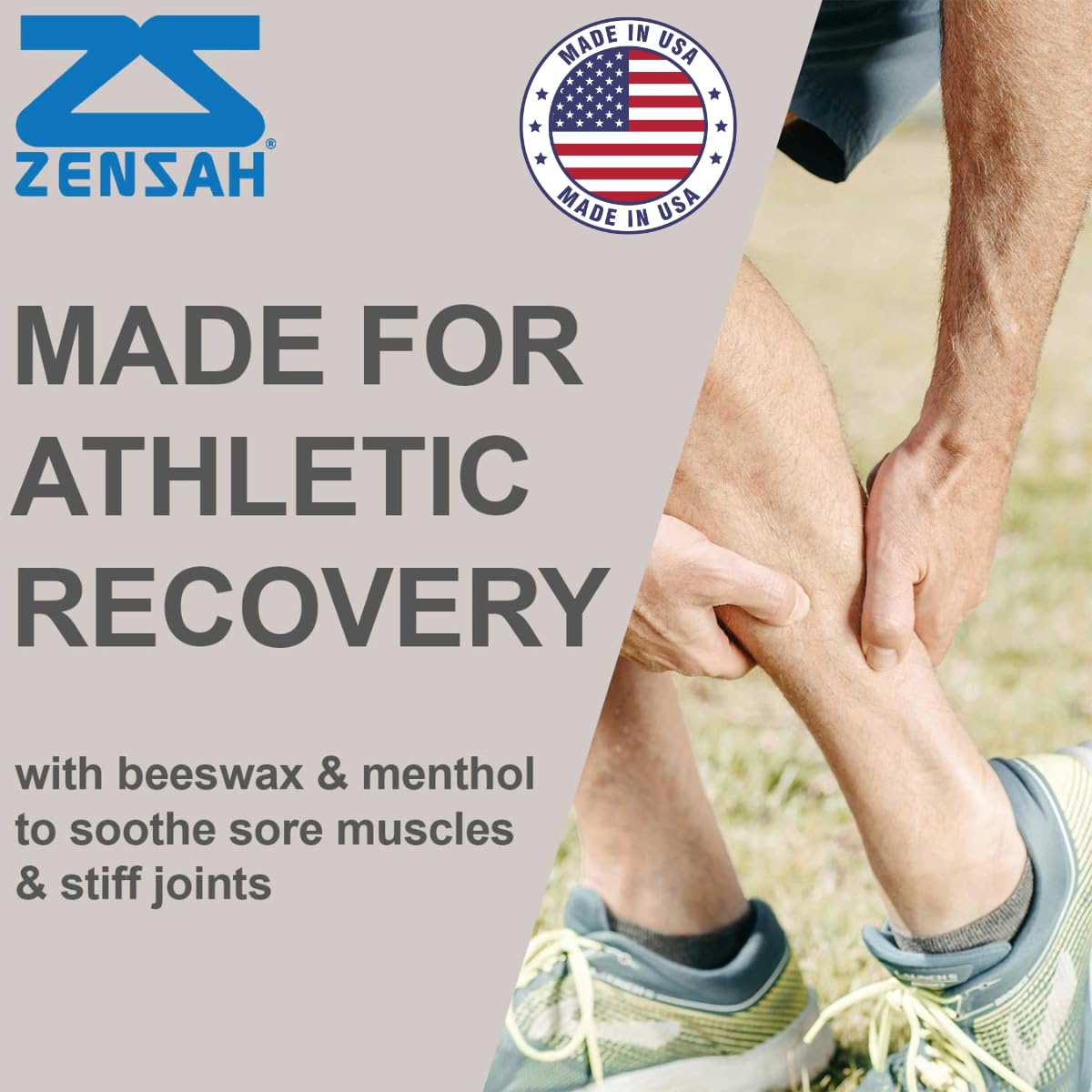 Zensah Recovery Muscle Balm - Relief Cream for Athletes, Rub for Tendonitis, Ankle Sprain, Lower Back, Knee, Shoulder, Neck, Foot, Shin Splints and Cramps Zensah Au supplements