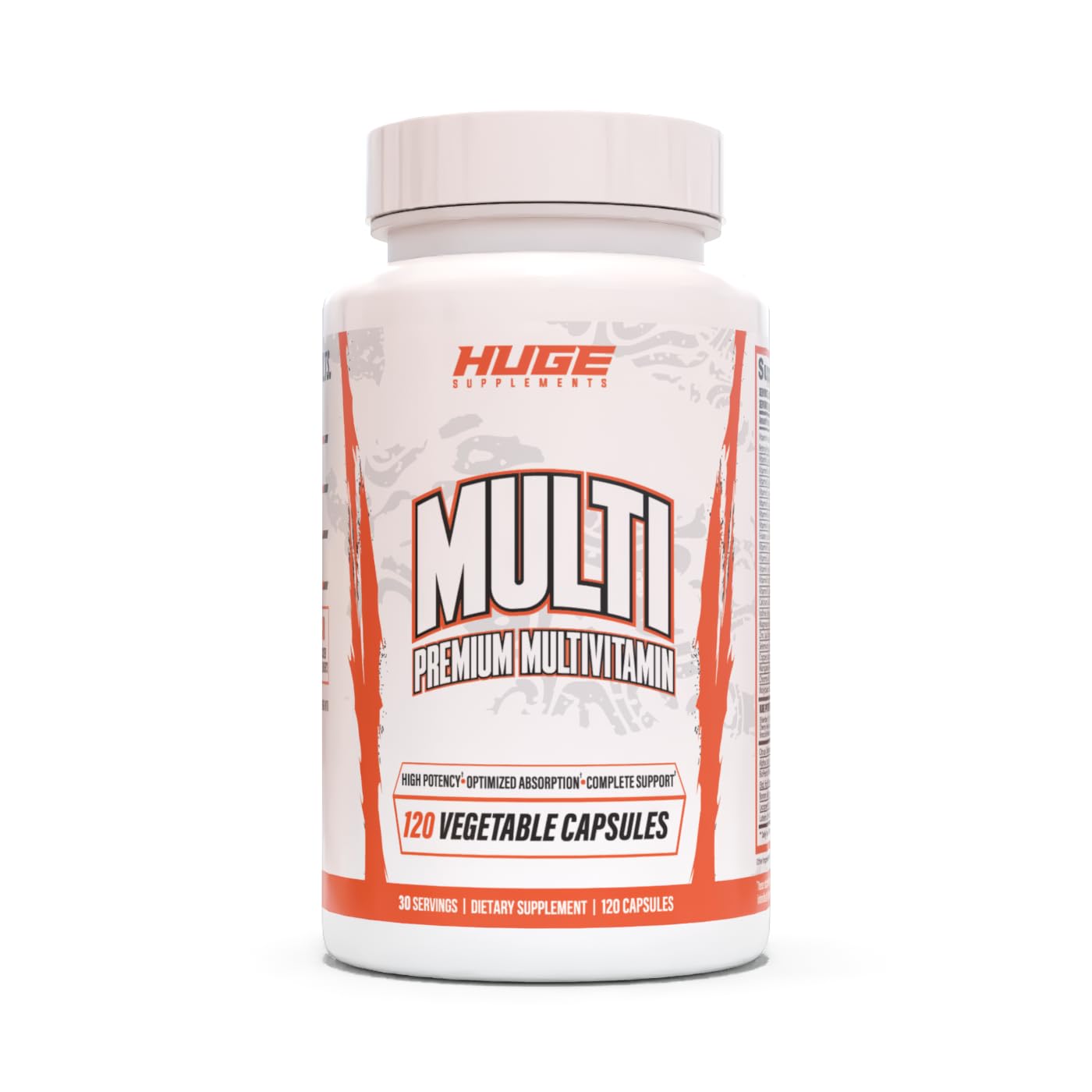 Huge Multi, Multivitamin for Men, High-Performance All-in-One Formula for Athletes & Bodybuilding, Vitamin & Mineral Replenishment, Supports Immune System & Healthy Hormone Levels (120 Capsules) Huge Supplements Au supplements