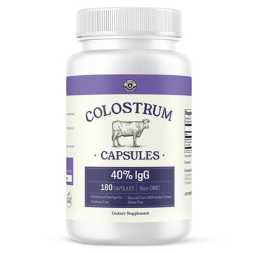 180ct Colostrum Capsules 40% IgG - USA Sourced Bovine Colostrum Powder Left Coast Performance Au supplements