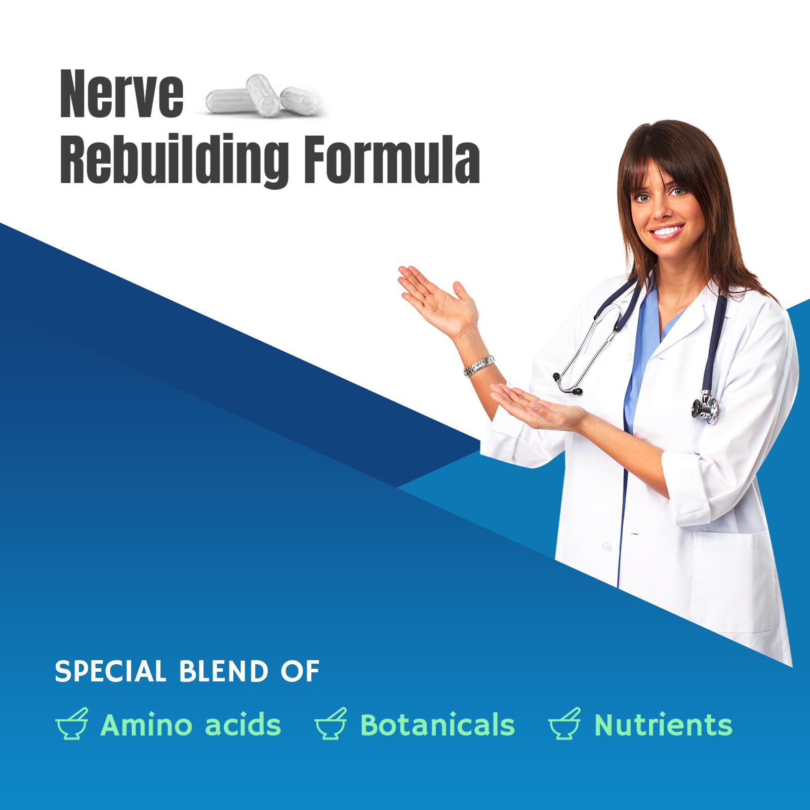 M PAIN MANAGEMENT TECHNOLOGIES Nerve Support Supplement - Nitric Oxide/L-Arginine - Feet Hand Legs Toe Maximum Strength Nerve Support Formula 120 Caps M PAIN MANAGEMENT TECHNOLOGIES Au supplements