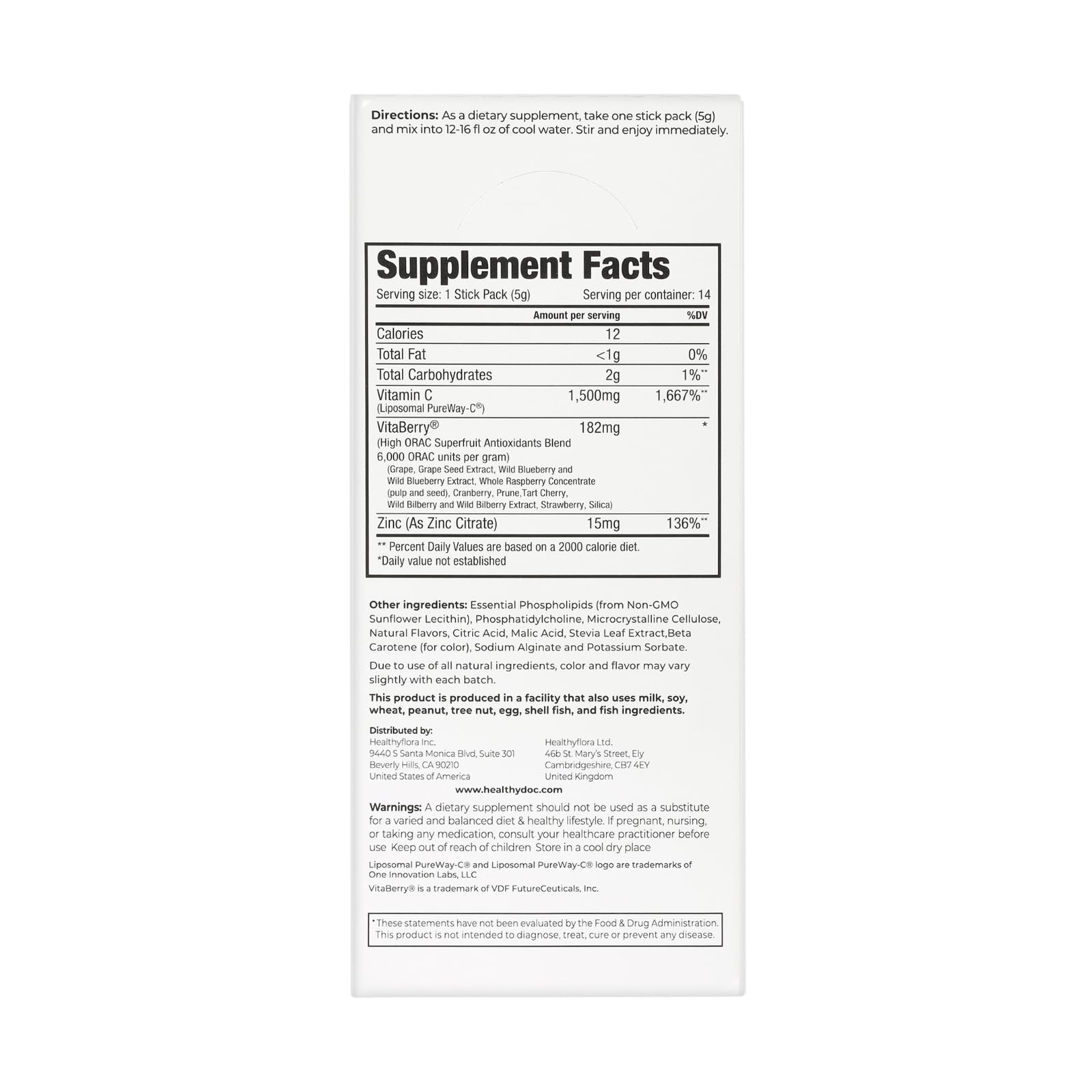 DR. NIGMA Super Vitamin C Cocktail Powder | Science-Based Beauty and Wellness | Powerful Combo of Vital Nutrients to Support Optimal Health and Vitality | 14 Servings | 2.46 oz DR. NIGMA Au supplements