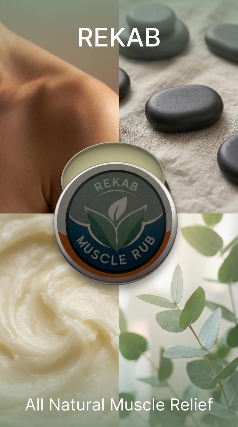 REKAB MUSCLE RUB, Neuropathy Cream, Arthritis Reliever, Knee Relief Balm for Adults, Natural Soothing Formula for Arthritis Sufferers, Joint Relief Cream, Total Relief, Joint & Muscle Therapy REKAB MUSCLE RUB Au supplements