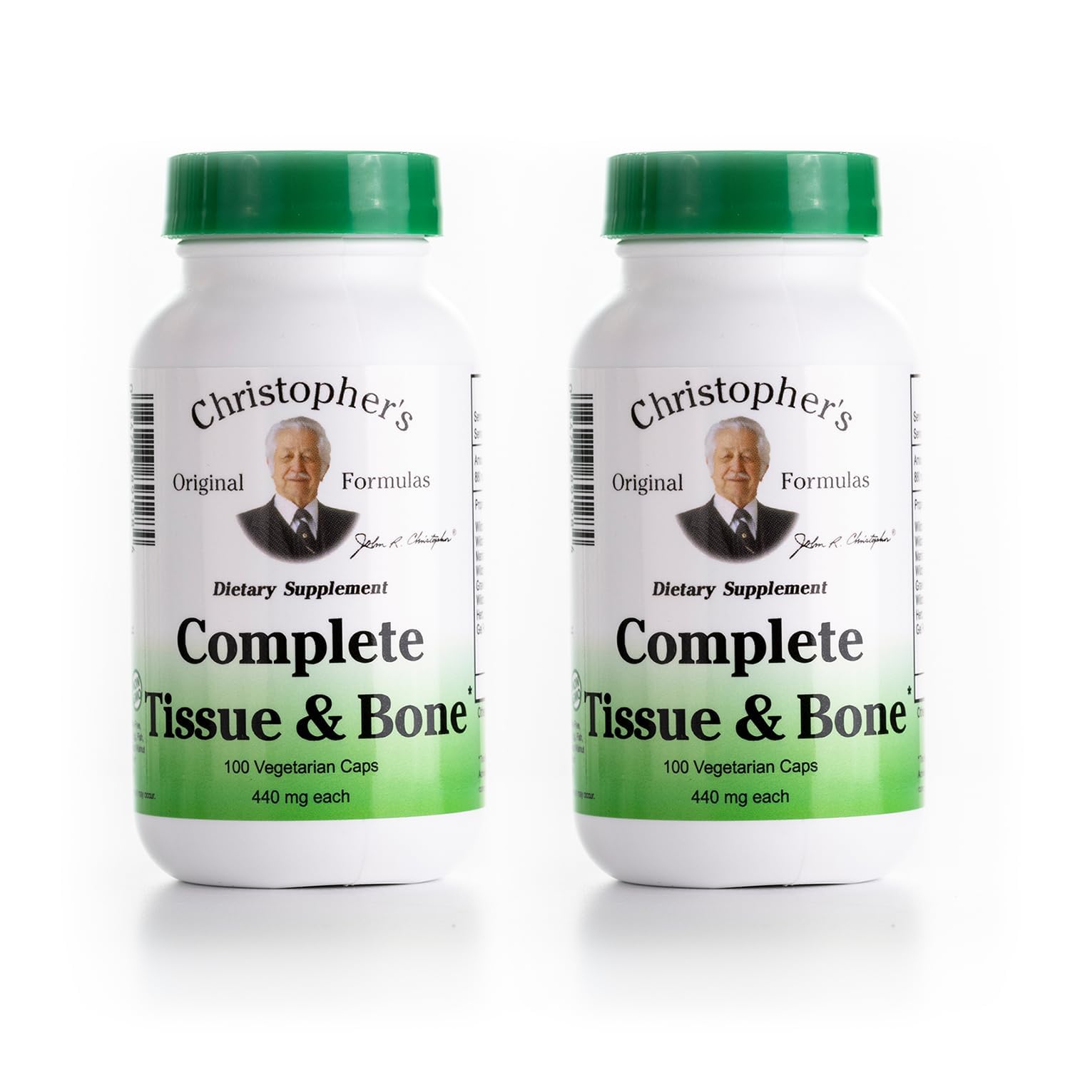 Christopher's Original Formulas Complete Tissue & Bone Formula – 100 VCaps | Herbal Support for Bones & Connective Tissue - Pack of 2 Christopher's Original Formulas Au supplements