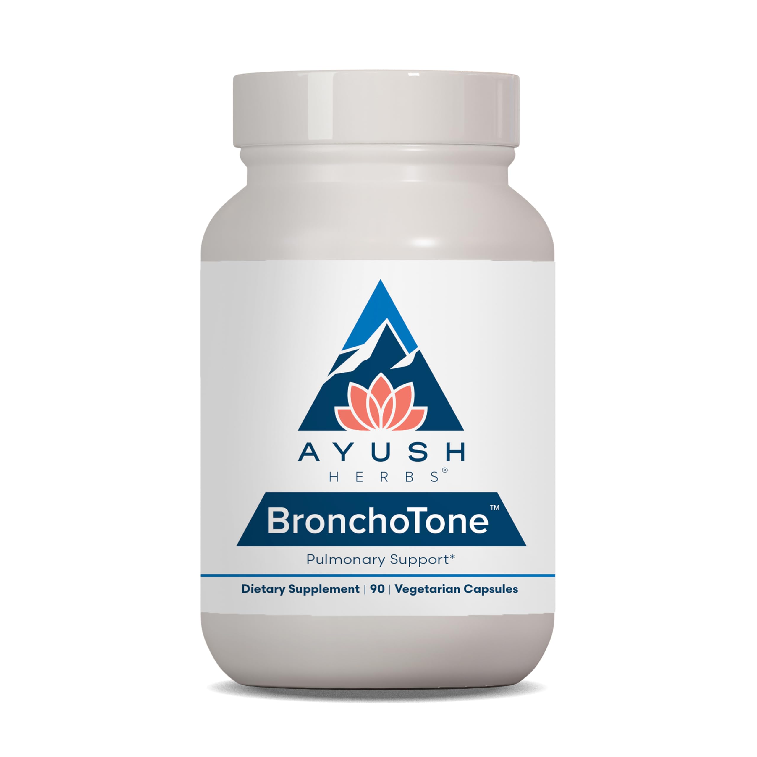 Ayush Herbs Bronchotone - Bronchial Support, Respiratory and Immune-Support Support Supplement for Women & Men, Adults, Pulmonary Care Supplement - 90 Vegetarian Capsules (1 Count) Ayush Herbs Au supplements