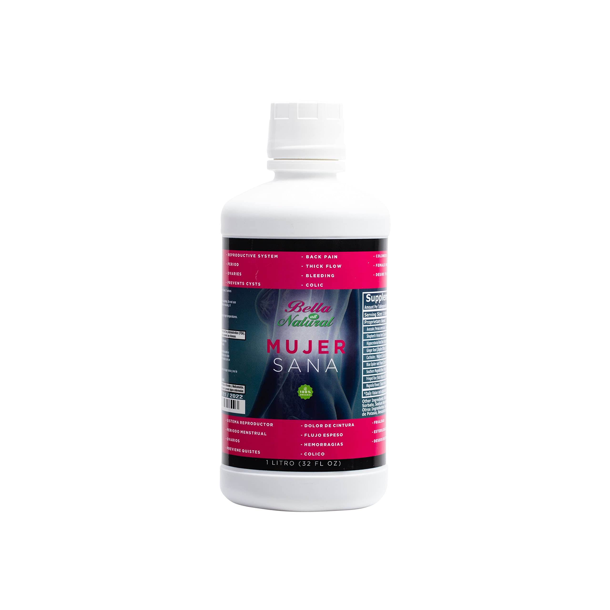 Bella All Natural Mujer Sana Healthy Woman, Hormonal imbalance, PCOS, Period Cramps Bella All Natural Au supplements