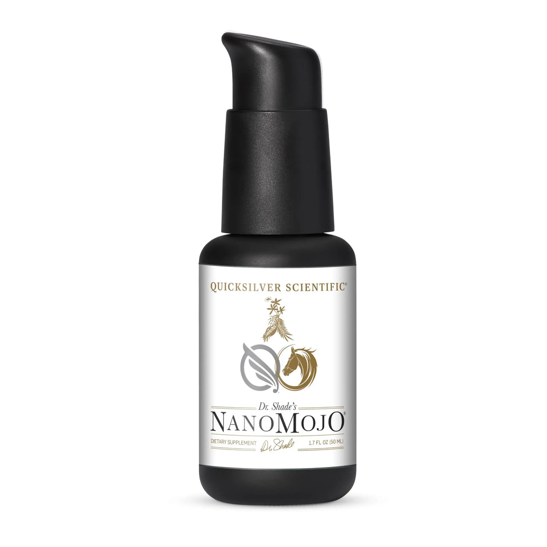 Quicksilver Scientific NanoMojo - Male-Specific Endurance Elixir & Energy Boost Support - 19 Herbs Including Epimedium for Men, Rhodiola Extract, Herbal Ginseng, and Adaptogenic Herbs (1.7oz / 50ml) Quicksilver Scientific Au supplements