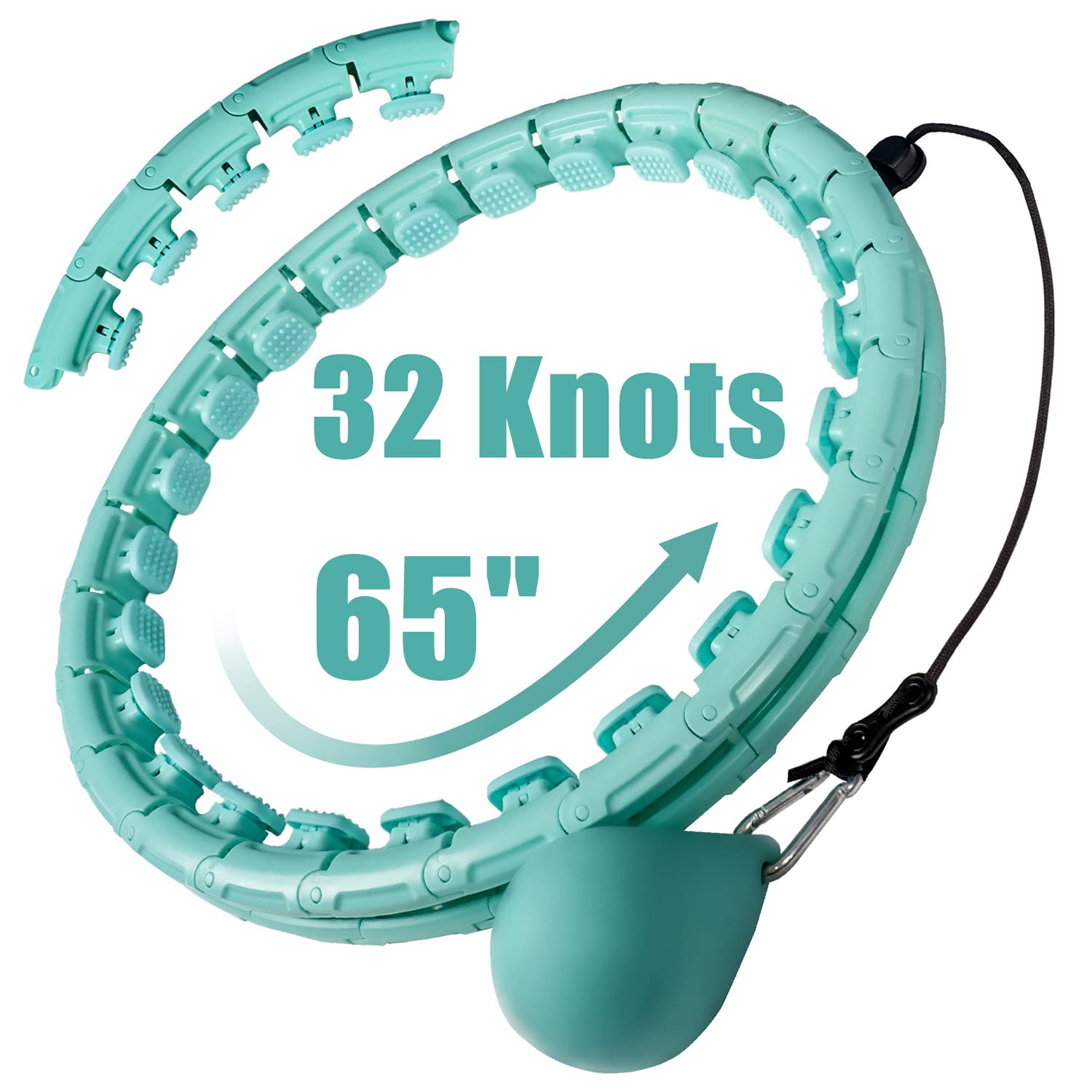 OurStarry 32 Knots Weighted Workout Hoop Plus Size, Smart Waist Exercise Ring OurStarry Au supplements