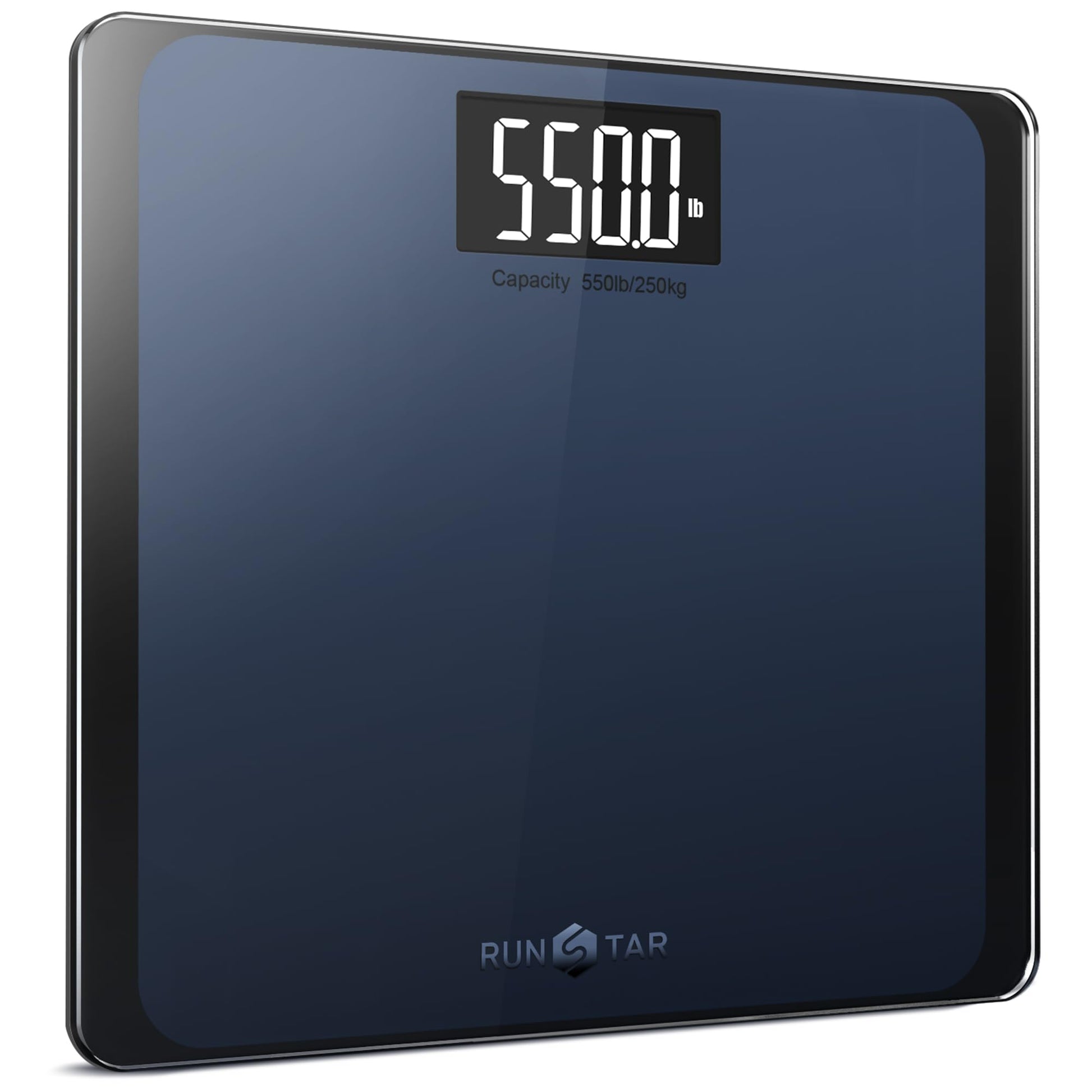 RunSTAR 550lb Bathroom Digital Scale for Body Weight with Ultra-Wide Platform and Large runstar Au supplements