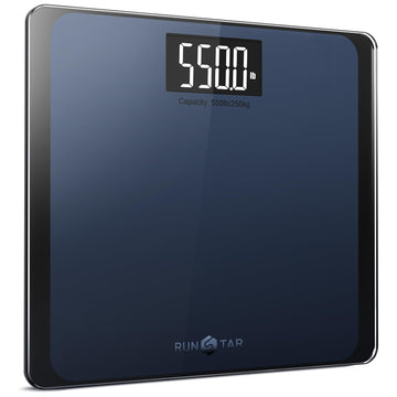 RunSTAR 550lb Bathroom Digital Scale for Body Weight with Ultra-Wide Platform and Large runstar Au supplements