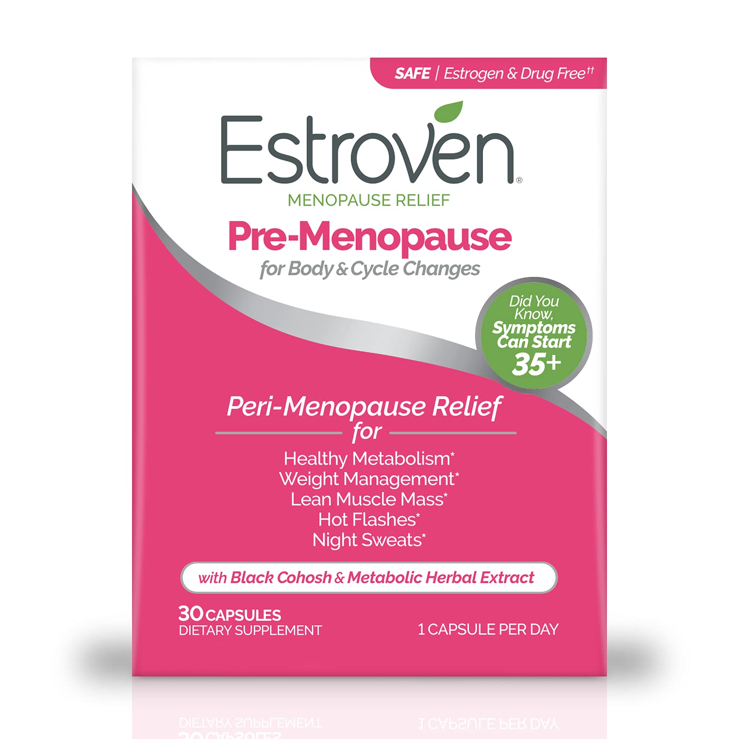 Estroven Pre-Menopause Relief, 30 Ct., Clinically Proven Ingredients, Provides Menopause Estroven Au supplements