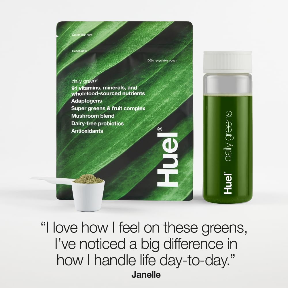Huel Daily Greens | Superfood Greens Powder | 91 Vitamins, Minerals, and Wholefood Huel Au supplements