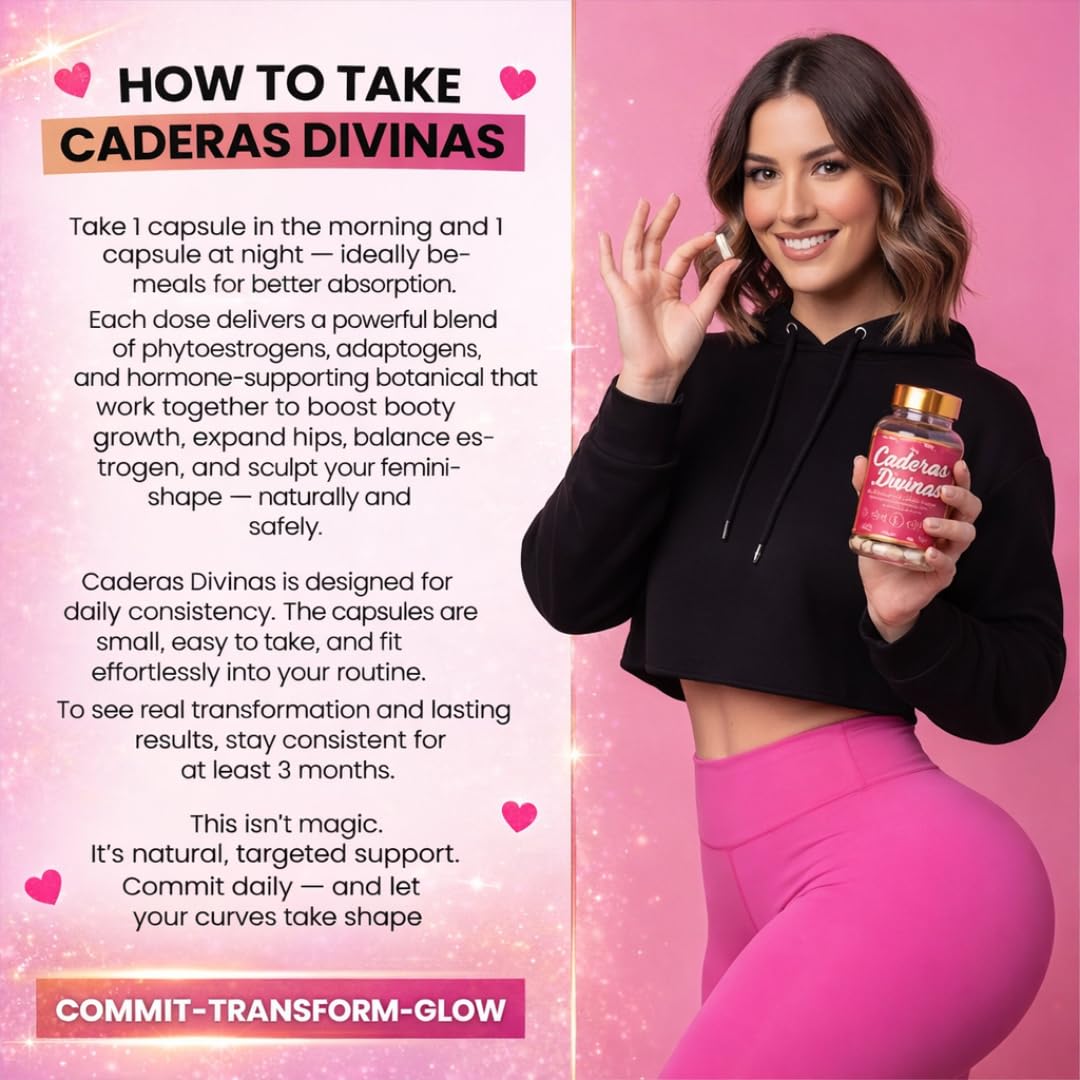 Caderas Divinas : Bigger Booty & Wider Hips – Aguaje + Maca Pills with Moringa & Saw Palmetto – 4 Super Ingredients for Natural Curve Growth – by CurvyFruit – 60 Capsules Curvy Fruit Au supplements