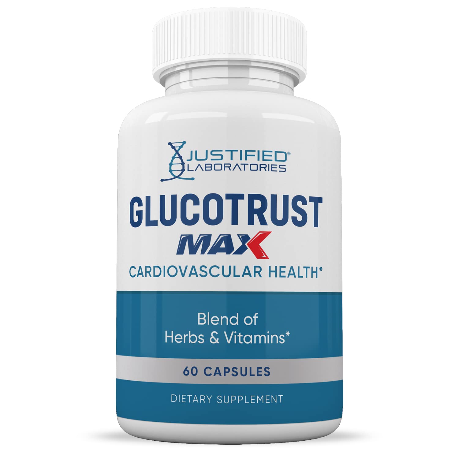 Justified Laboratories (5 Pack) Glucotrust Max 1295MG Formula Supplement Pills 300 cap Justified Laboratories Au supplements