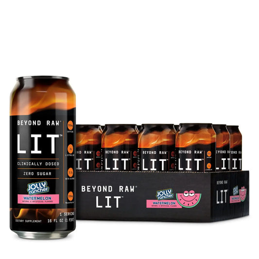 BEYOND RAW LIT On The Go | Ready to Drink Cans | Contains Caffeine, L-Citrulline BEYOND RAWAU supplements