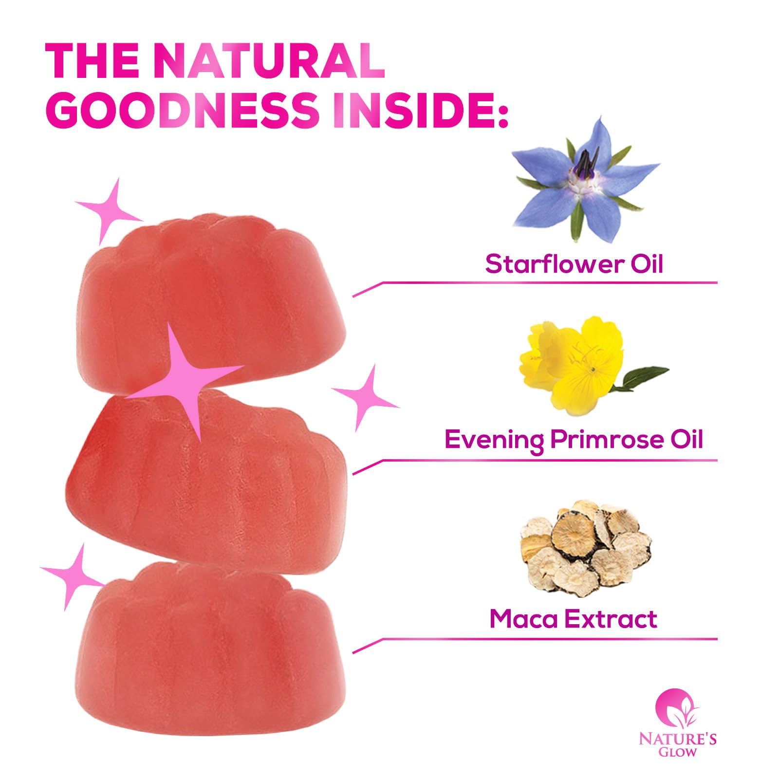 Nature's Glow Menopause Relief Vitamin Gummy for Women - Effective Menopause Nature's Glow Au supplements