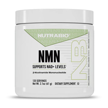 NutraBio NMN - NAD Supplement, Longevity Support, Boost NAD Levels, Increase Cellular Energy, Brain Health, Healthy Aging- 120 Servings NutraBio Au supplements