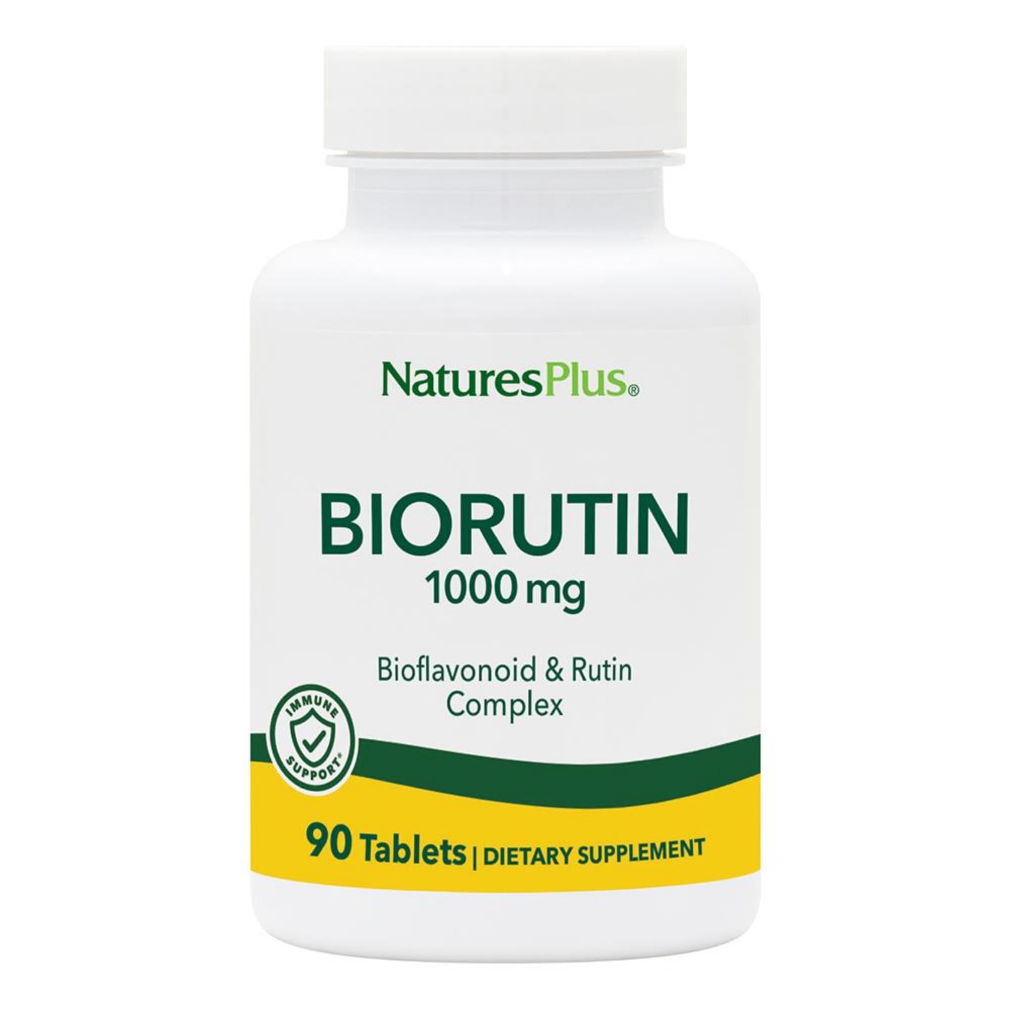 NaturesPlus Biorutin 1000 mg - 90 Tablets - Bioflavonoid & Rutin Complex - Supports Vascular Function & Circulation - Vegetarian, Gluten Free - 90 Servings NaturesPlus Au supplements