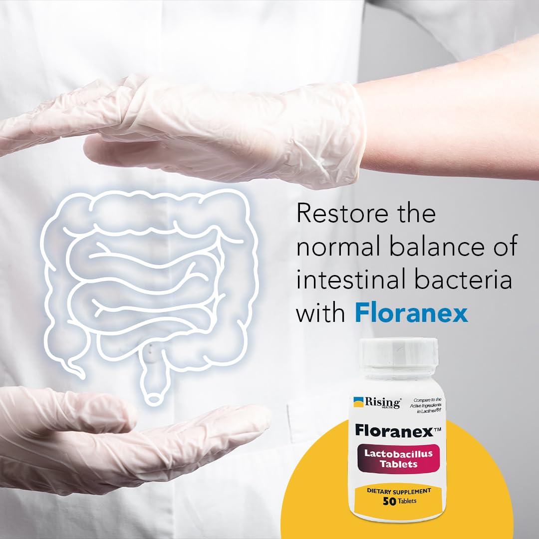 Rising Health - Floranex Tablets - Lactobacillus Probiotic Dietary Supplements - 50 Tablets Rising Au supplements