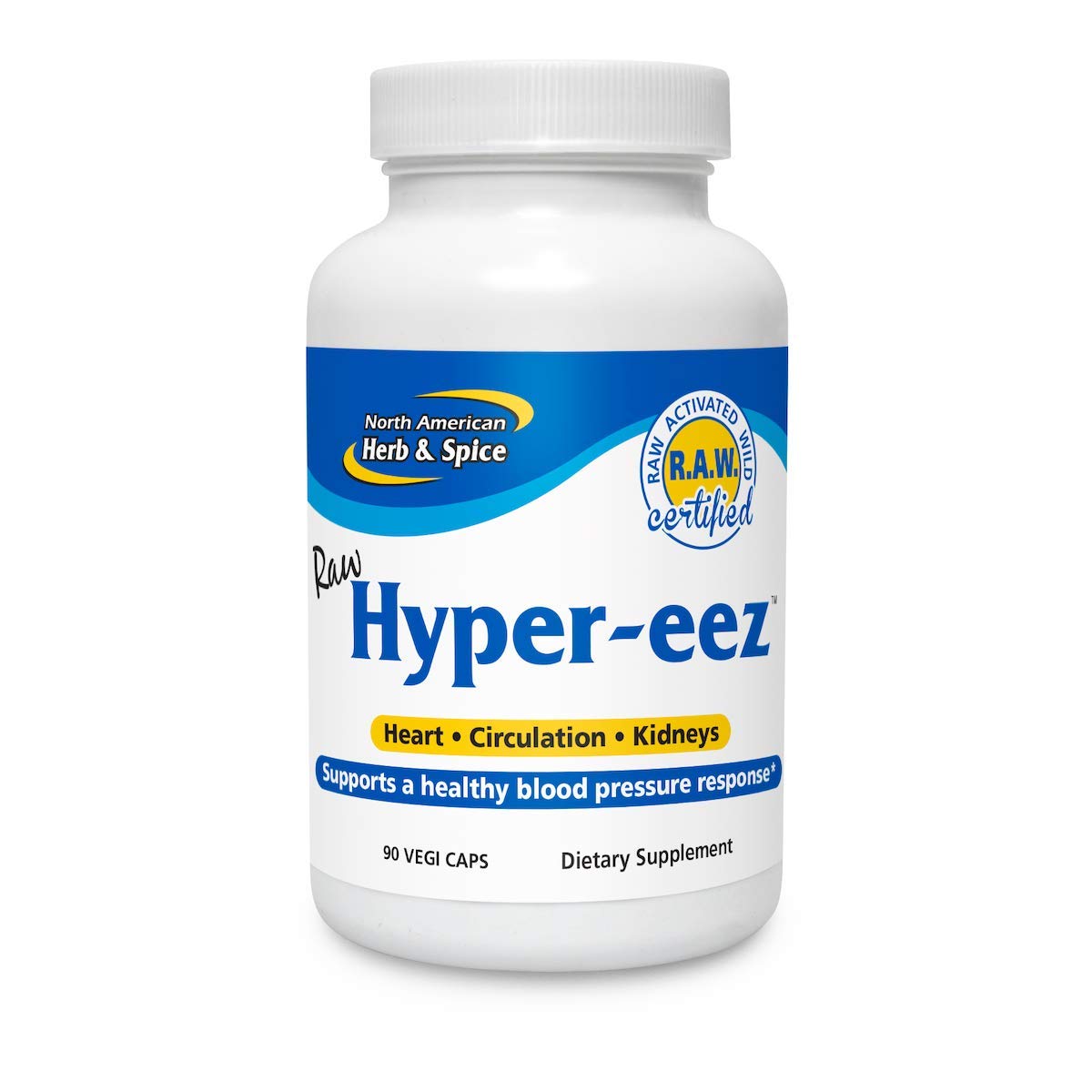 NORTH AMERICAN HERB & SPICE Hyper-eeZ - 90 Vegi Caps - Herbs, Spices, Flowers, Berry Blend - Blood Pressure & Circulation Support - Assists with Heart, Circulation, Kidneys - Non-GMO - 90 Servings NORTH AMERICAN HERB & SPICE Au supplements
