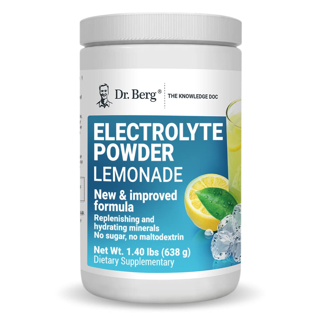 Dr. Berg's Electrolyte Powder 100 Servings Bundle - Raspberry Lemon & Lemonade Dr. Berg Nutritionals Au supplements
