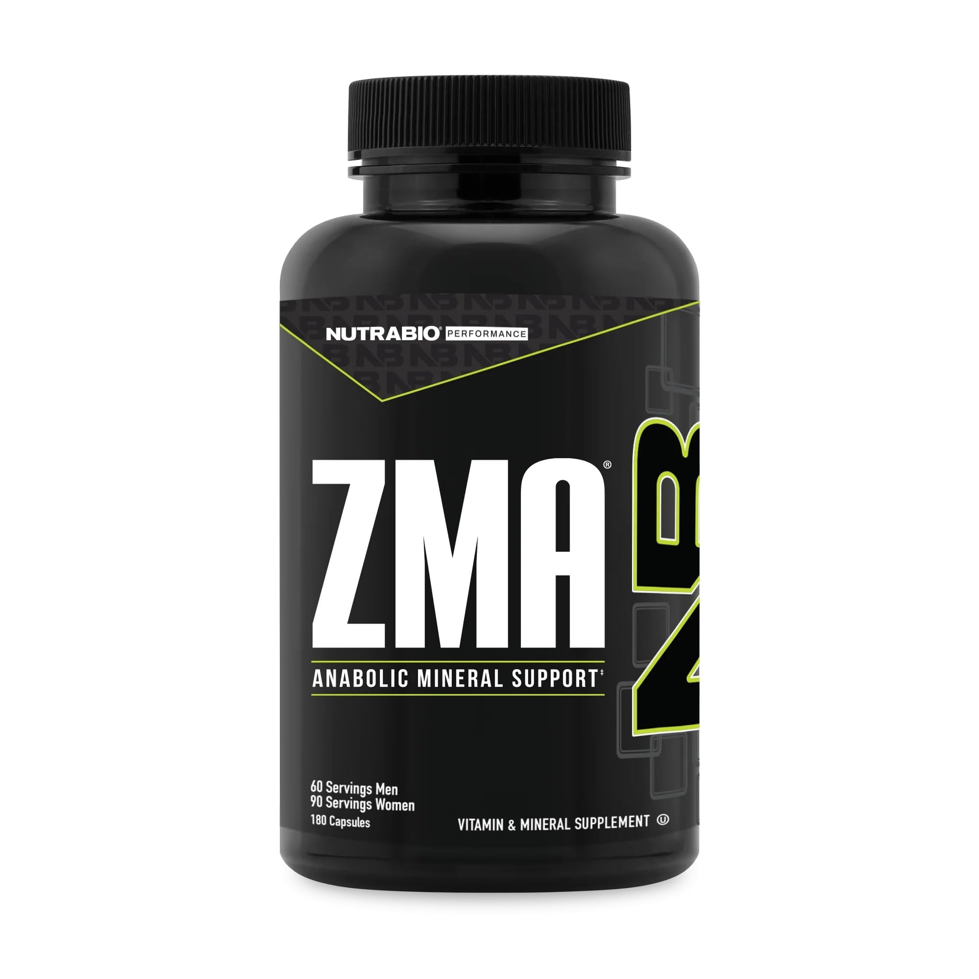 NutraBio ZMA Supplements for Men & Women- Zinc Magnesium Supplements to Support Hormone Levels, Peak Performance, Sleep, Muscle Recovery, Immune Health, 180 Ct. NutraBio Au supplements