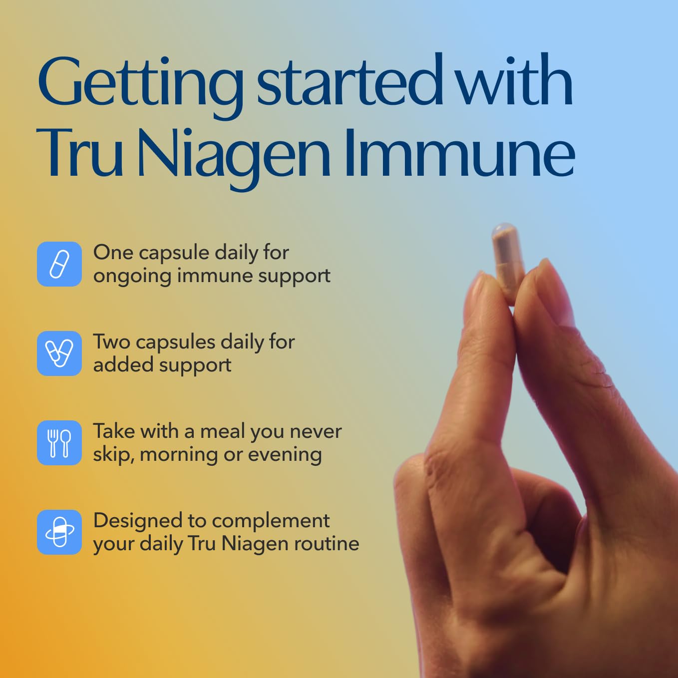 TRU NIAGEN NAD+ Immune Support Supplement - Daily Defense - Vitamin C, Vegan D3 2000 IU, Zinc, Selenium, Copper + 100mg NAD Plus Boosting Niagen NR - 30 Capsules TRU NIAGEN Au supplements